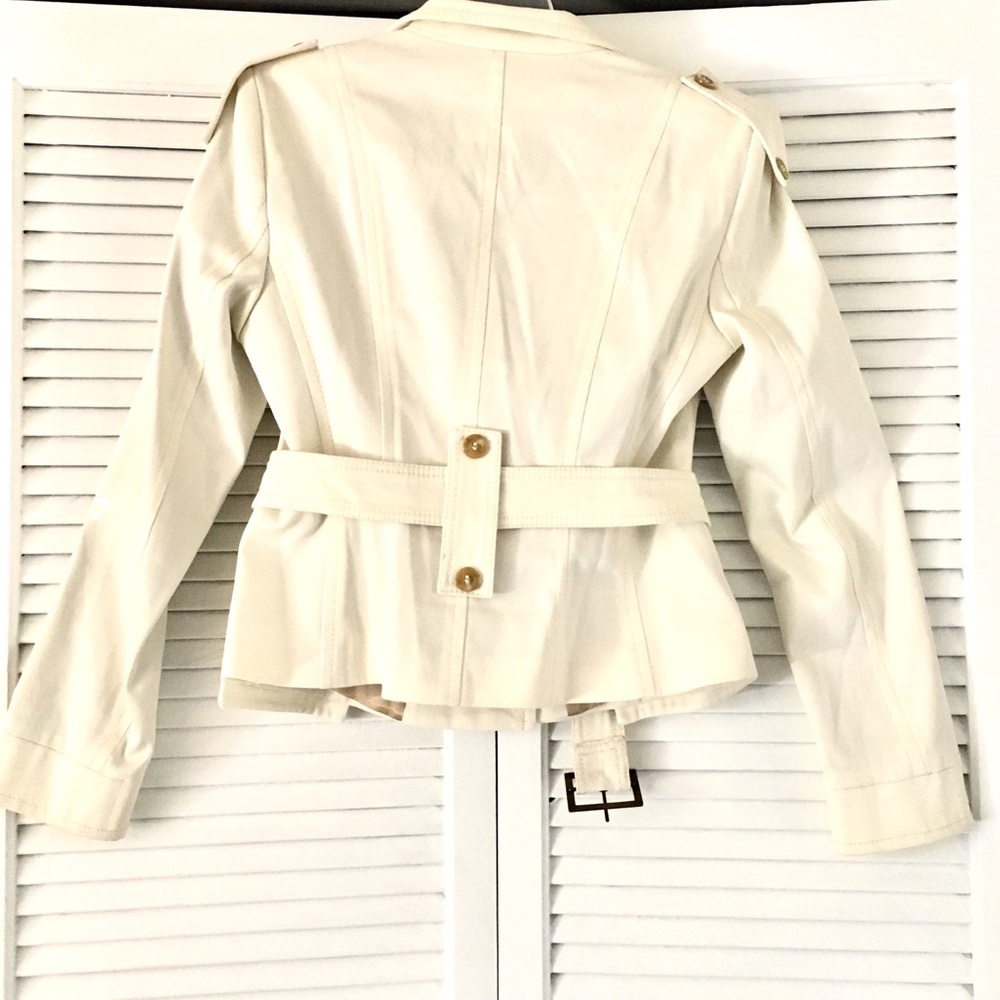 Like New Structured Short Coat Jacket Off White - image 6